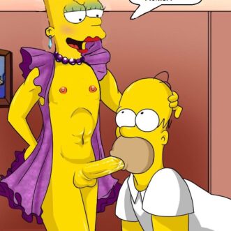 Bart and Homer Simpson Gay Porn Homer Simpson Cartoon Cum