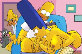 The Simpsons Homer and Marge Sex Marge Simpson Cartoon Gangbang