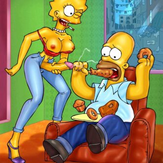 Lisa and Homer Porn (18yo) Homer Simpson Femdom Cartoon