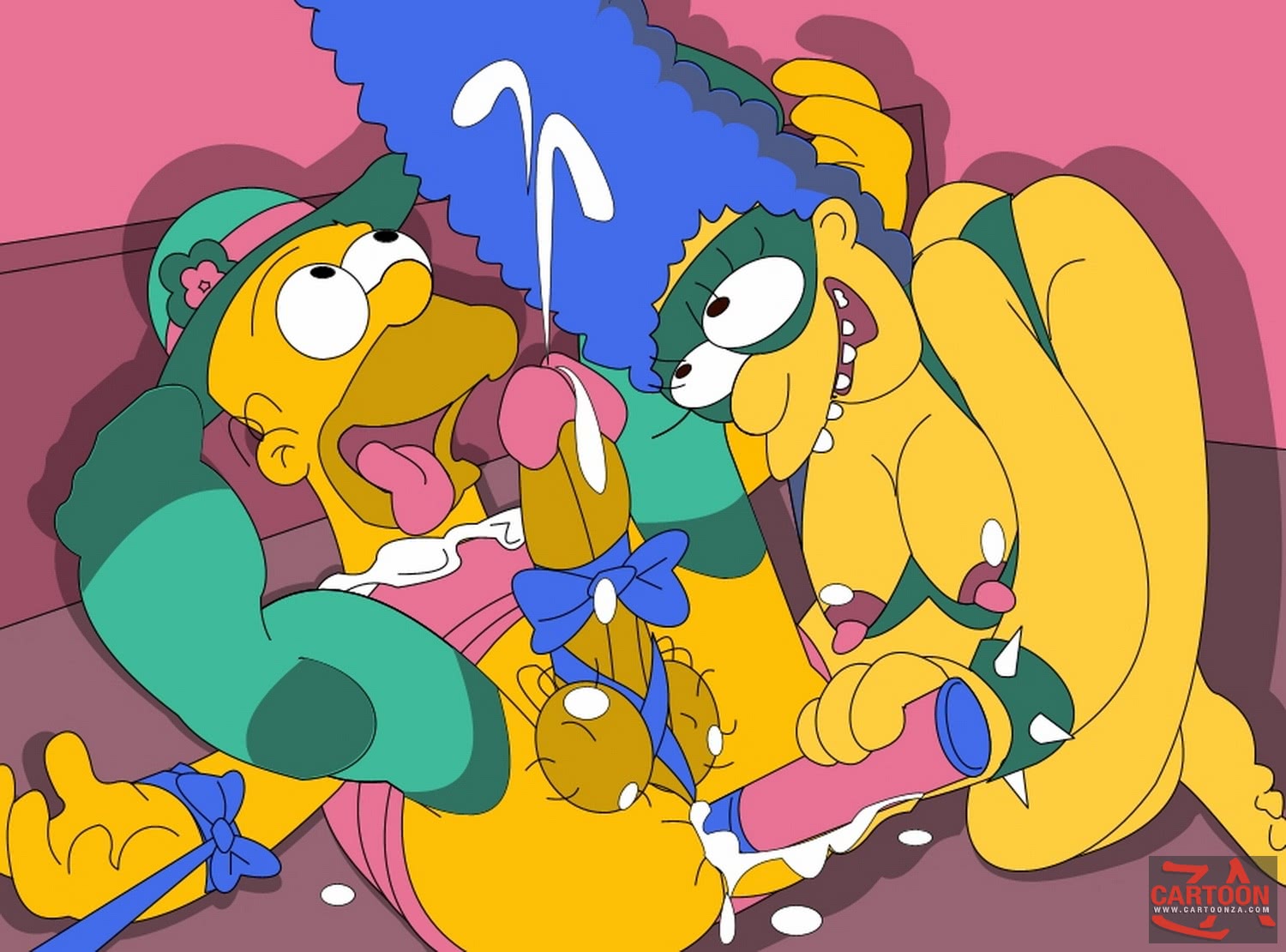 Marge and Homer Simpson Porn