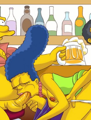 Marge Simpson Sex Cartoons Threesome Cartoon Threesome Cartoon