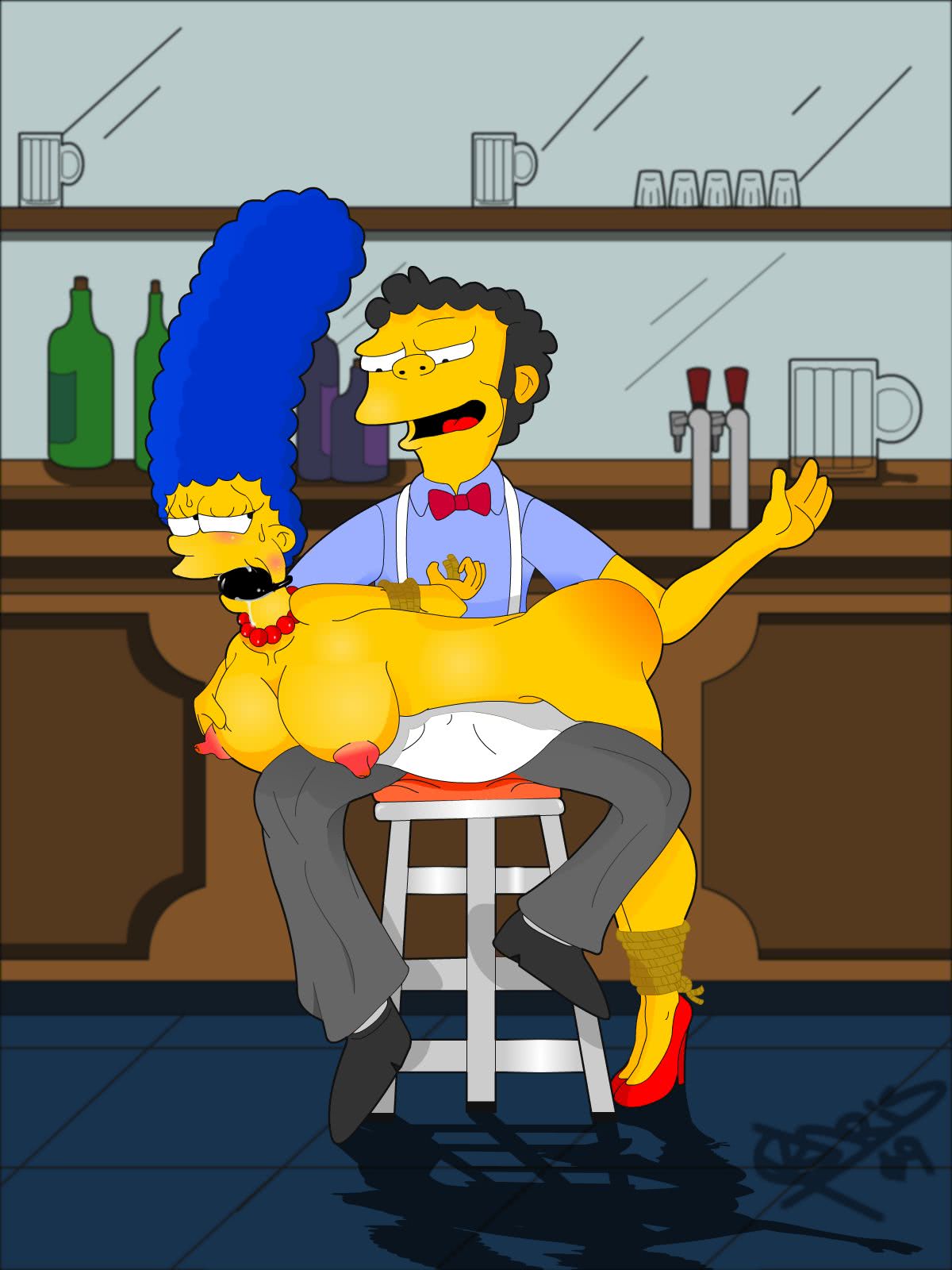 Marge Simpson Spanked 54