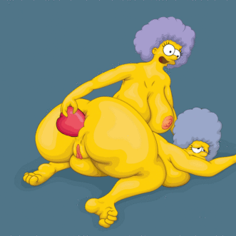 Simpsons Hentai Gif Patty and Selma Bouvier Threesome Cartoon