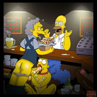 Simpsons Porn Parody Marge Simpson Threesome Cartoon