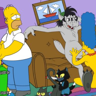 The Simpsons Rule 34 Marge Simpson Cartoon Blowjob
