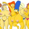 The Simpsons Girls Naked Edna Krabappel Cartoon Cum