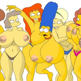 The Simpsons Girls Naked Edna Krabappel Sexy Cartoon